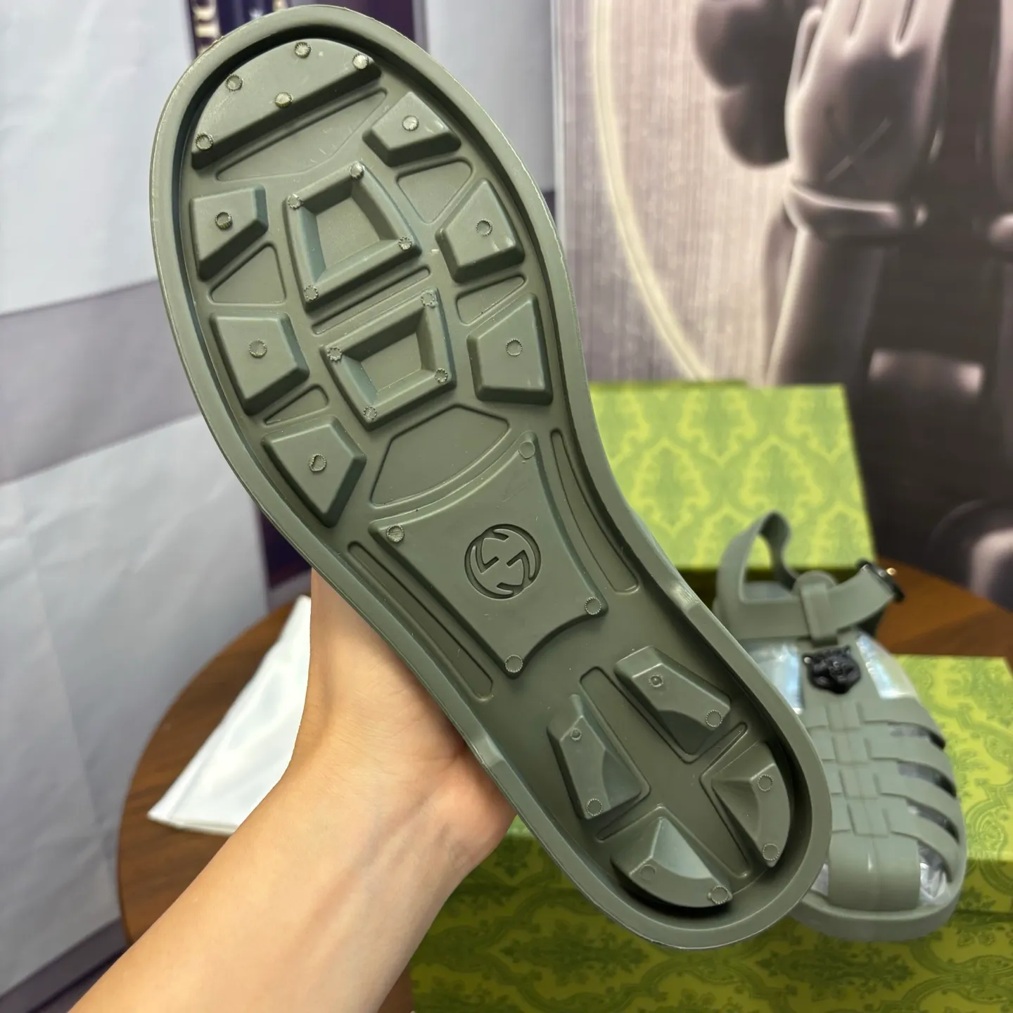 Men's shoes 260💰 [Gucci] Counter quality, top-quality original goods, real photos! Original TPU material, fine workmanship, comfortable; genuine 1:1 replica Size: 36 ~ 46